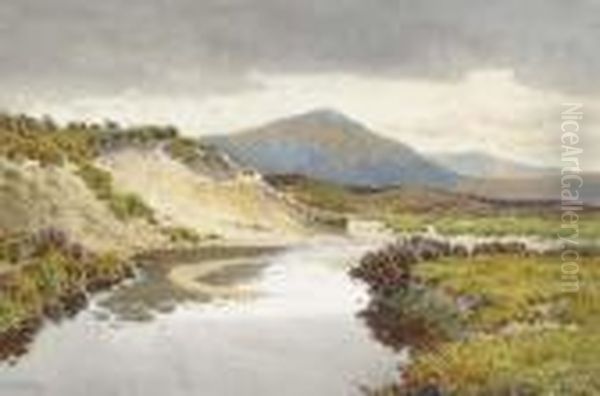 The River Taw, Dartmoor Oil Painting by Arthur Suker