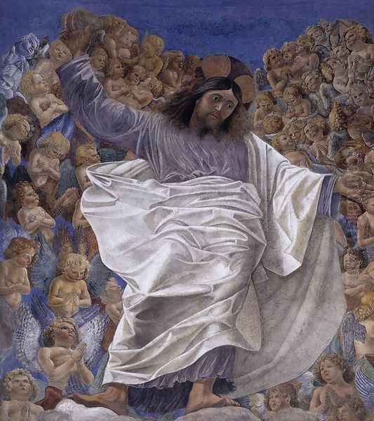 Triumphant Christ 1481-83 Oil Painting by Melozzo da Forli