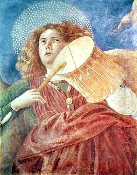 Musical Angel with Drum Oil Painting by Melozzo da Forli