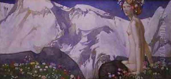 Flora of the Alps Oil Painting by Edward Reginald Frampton