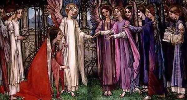 St. Catherine Oil Painting by Edward Reginald Frampton