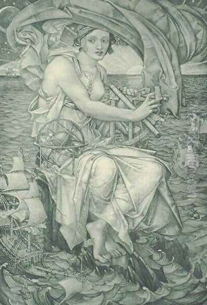 Navigation Oil Painting by Edward Reginald Frampton