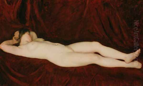 Nude Oil Painting by Karoly Ferenczy