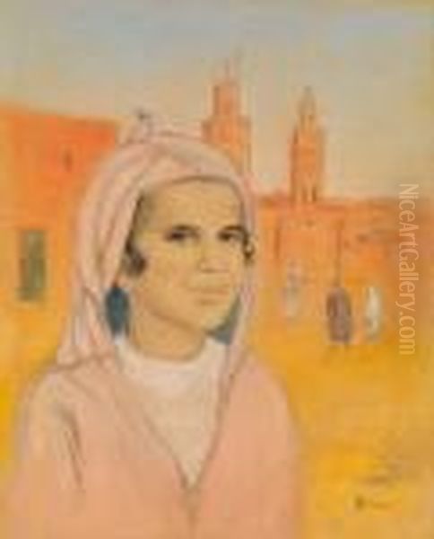 Jeune Garcon De Fez Oil Painting by Andre Sureda