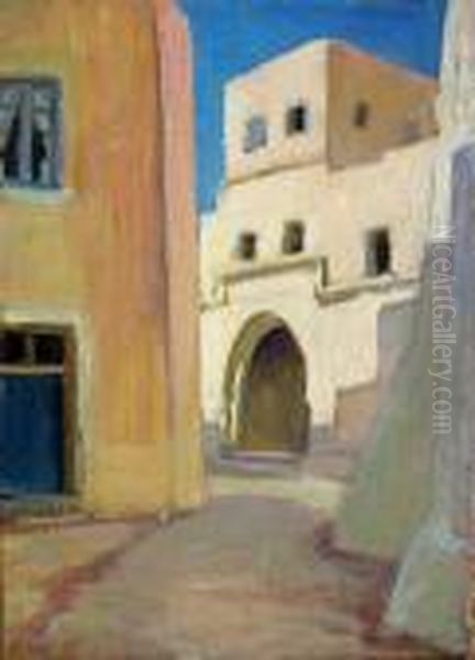 Une Rue En Orient Oil Painting by Andre Sureda