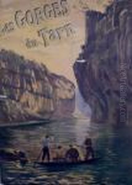 After Andre Sureda, - 'les 
Gorges Du Tarn', French Publicity Poster; Lithograph Printed In Colours,
 Signed Within The Plate, 109x72cm: Together With A Collection Of 20th 
Century Lithographs Printed In Colours By Various Hands Oil Painting by Andre Sureda