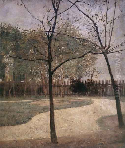 Part of a Garden 1893 Oil Painting by Karoly Ferenczy