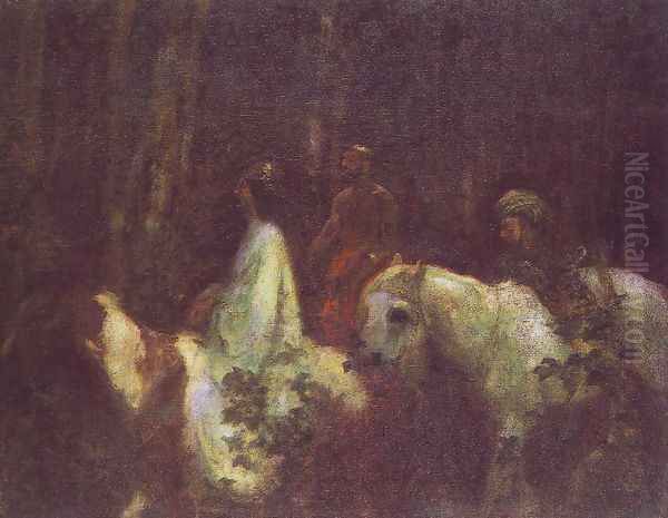 The Three Magi 1898 Oil Painting by Karoly Ferenczy