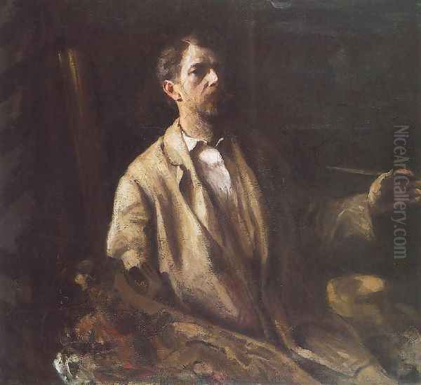 Self-portrait 1903 Oil Painting by Karoly Ferenczy