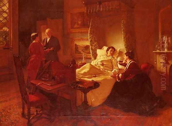 The Convalescent Oil Painting by John Faed