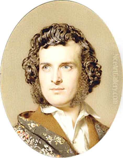 Self portrait ca 1850 Oil Painting by John Faed