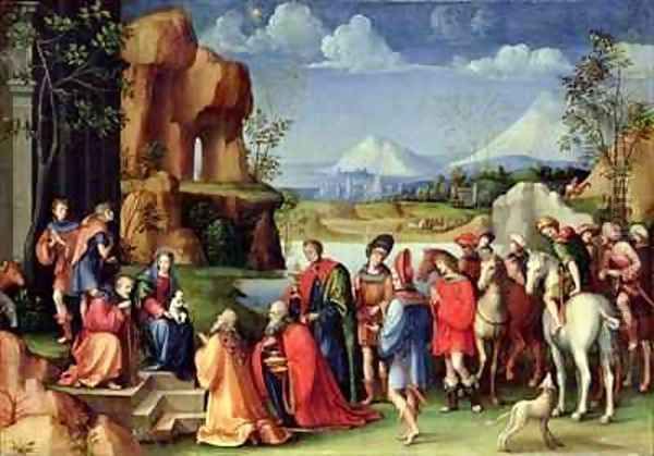 Adoration of the Magi Oil Painting by Francesco Francia