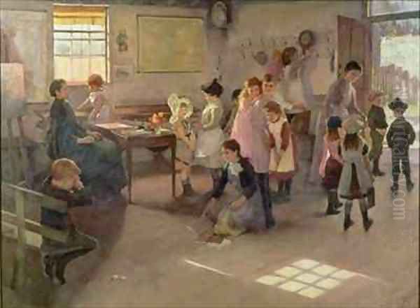 School is Out 2 Oil Painting by Elizabeth Stanhope Forbes