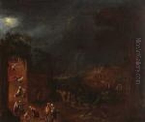 Hexensabbat Oil Painting by Jakob Isaaksz Swanenburgh