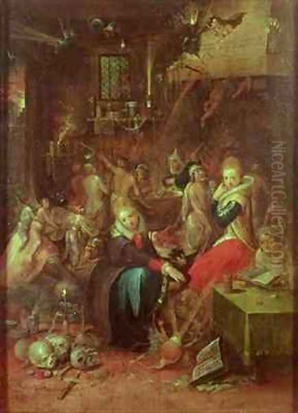 The Witches Sabbath Oil Painting by Frans the younger Francken