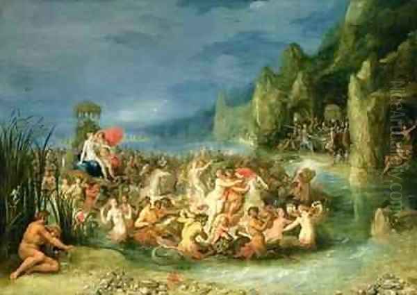 The Triumph of Neptune Oil Painting by Frans the younger Francken