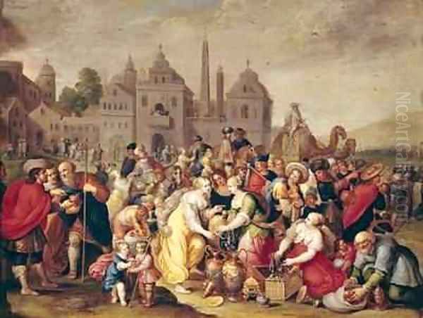 The Exodus or The Vases of the Egyptians Oil Painting by Frans the younger Francken