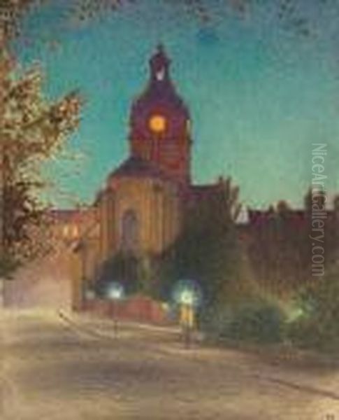 Saint Jacob's Church Oil Painting by Pelle Swedlund