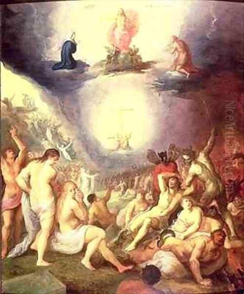 The Last Judgement Oil Painting by Frans the younger Francken