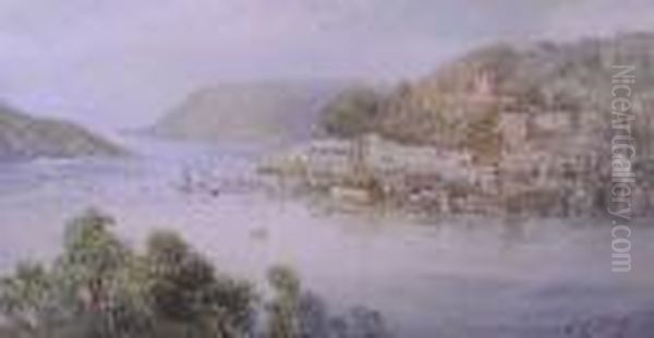 View Ofsalcombe, S. Devon Oil Painting by Walter Henry Sweet