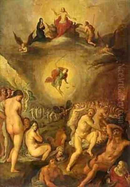 The Last Judgement 2 Oil Painting by Frans the younger Francken