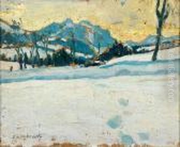 Paysage Enneige by Alfred Swieykowski