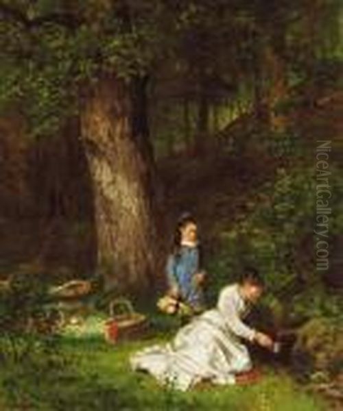 The Picnic Oil Painting by James Brade Sword