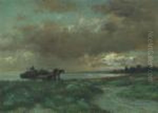 The Seaweed Harvester Oil Painting by James Brade Sword