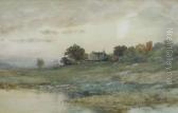 Landscape With House Oil Painting by James Brade Sword