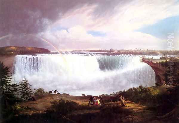 The Great Horseshoe Falls, Niagara Oil Painting by Alvan Fisher