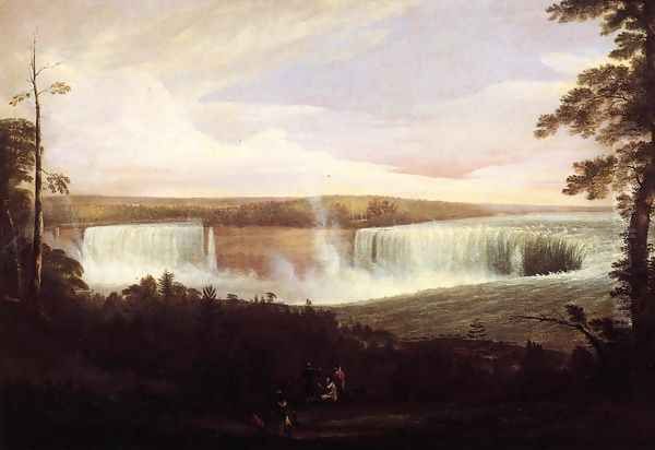 View of Niagara Falls (no.2) Oil Painting by Alvan Fisher