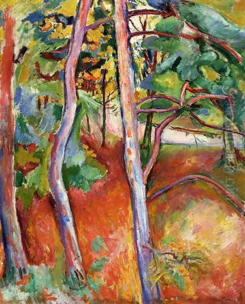 Trees, Autumn Oil Painting by Emile-Othon Friesz