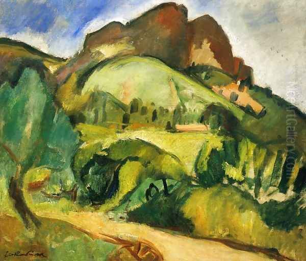 Sainte-Victoire Mountain Oil Painting by Emile-Othon Friesz