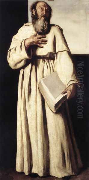 The Anchorite c. 1650 Oil Painting by Aniello Falcone