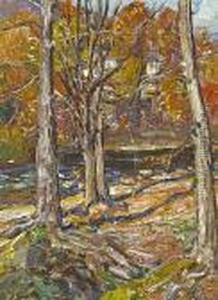 Bend In The River Oil Painting by George Gardner Symons