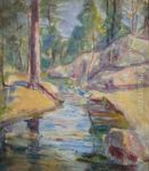 Trickling Brook Oil Painting by George Gardner Symons