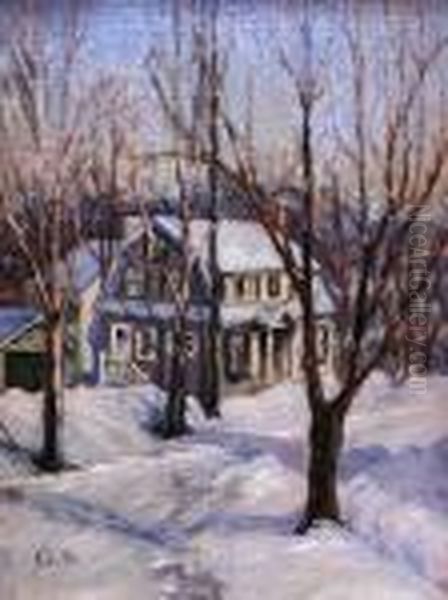 Winter Shadows Oil Painting by George Gardner Symons