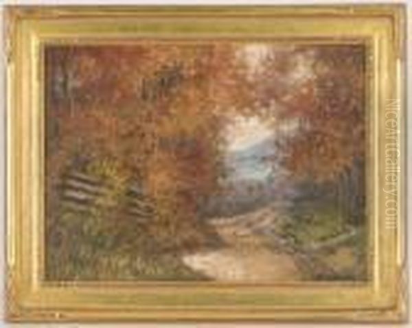 Autumnal Landscape Oil Painting by George Gardner Symons