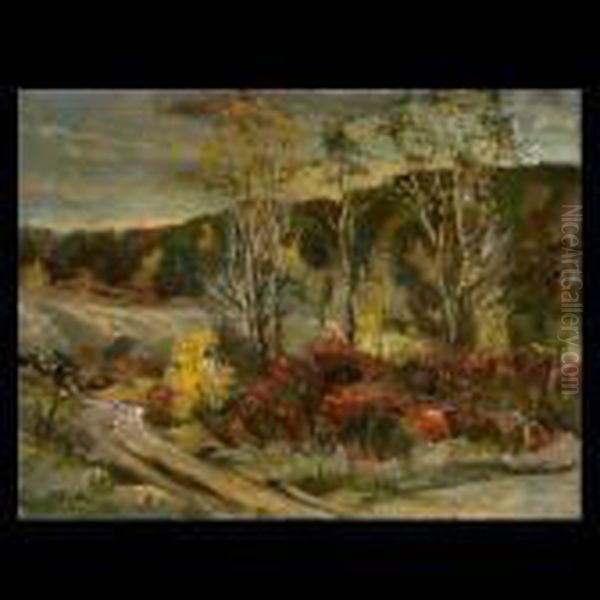 Autumn Landscape Oil Painting by George Gardner Symons