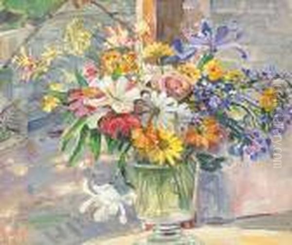 A Spring Bouquet Oil Painting by George Gardner Symons