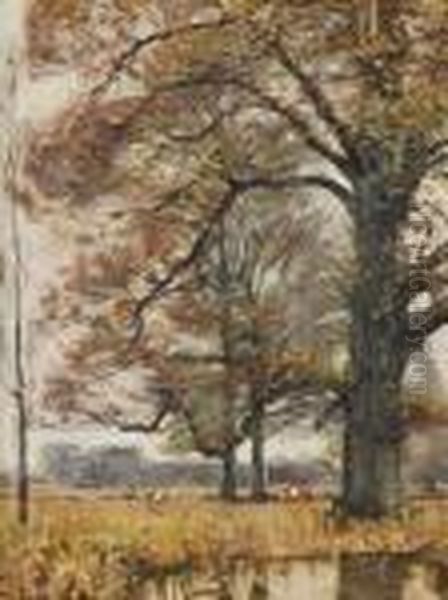 Autumn Landscape Oil Painting by George Gardner Symons