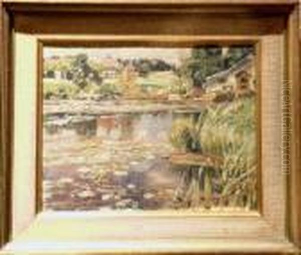 Lily Pond Oil Painting by George Gardner Symons