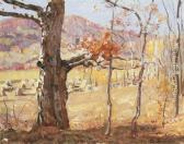 Autumn Landscape Oil Painting by George Gardner Symons