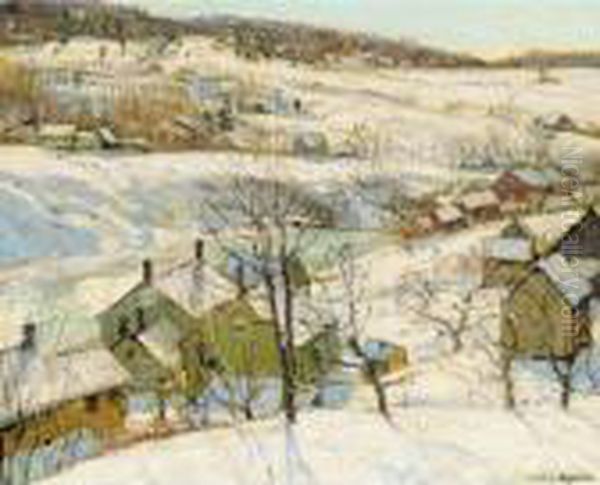 Berkshire Hills, Winter Oil Painting by George Gardner Symons