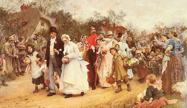 The Wedding Oil Painting by Sir Samuel Luke Fildes