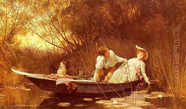 Simpletons, The Sweet River Oil Painting by Sir Samuel Luke Fildes