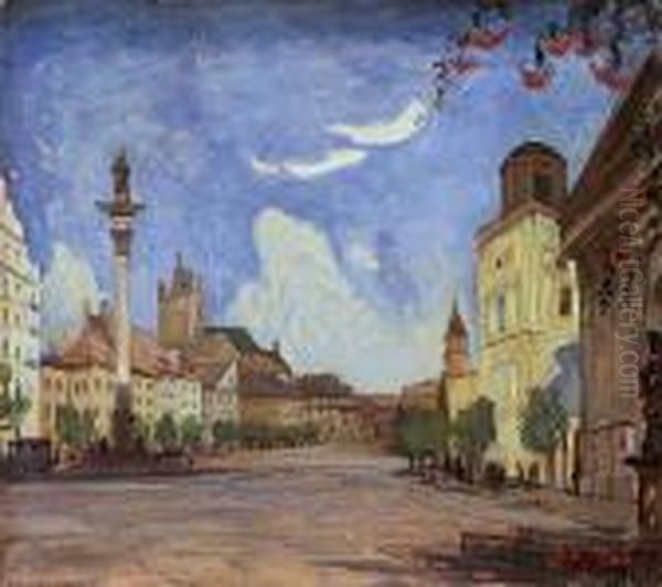 Warszawa Oil Painting by Henryk Szczyglinski