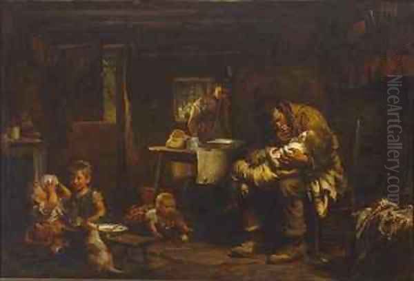 The Widower Oil Painting by Sir Samuel Luke Fildes