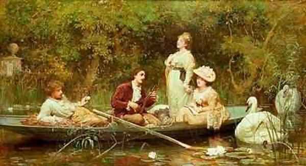 Fair quiet and sweet rest Oil Painting by Sir Samuel Luke Fildes