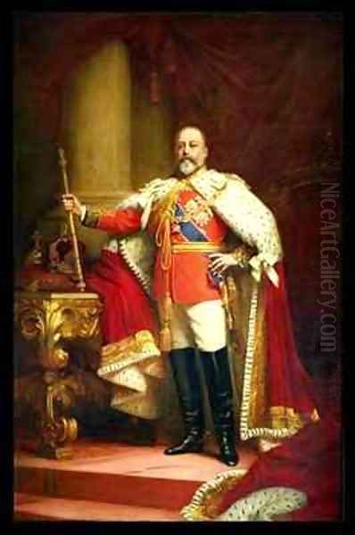 King Edward VII Oil Painting by Sir Samuel Luke Fildes